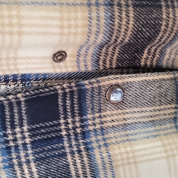 Blue Plaid Shacket (medium) - Picture 8 of 8